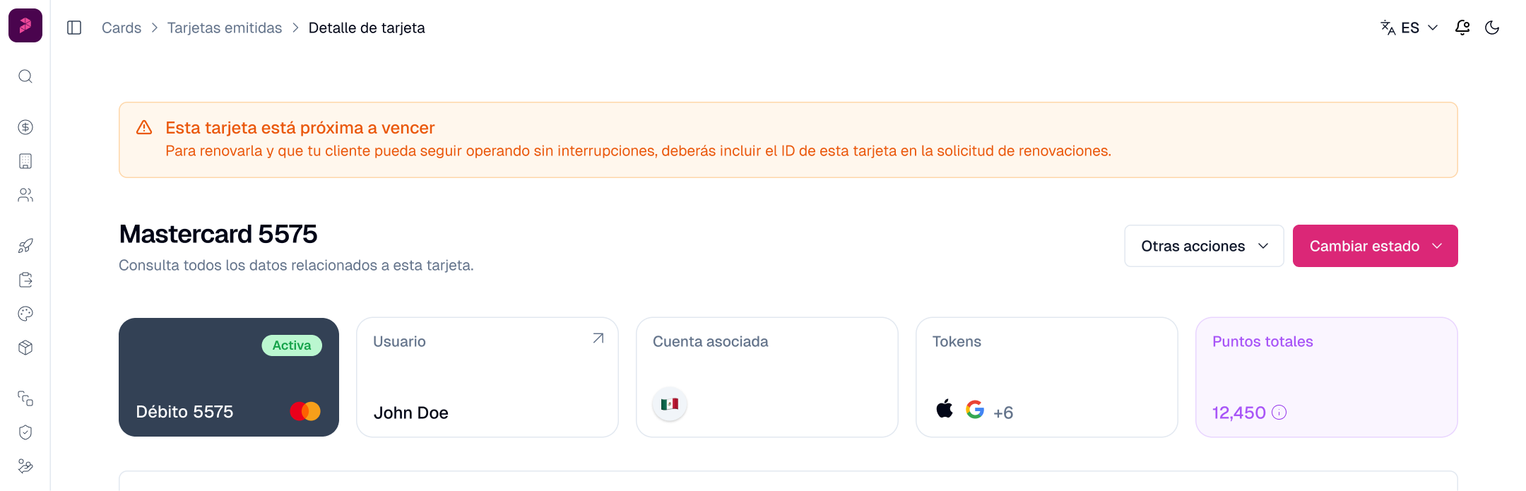Visualización en Dashboard