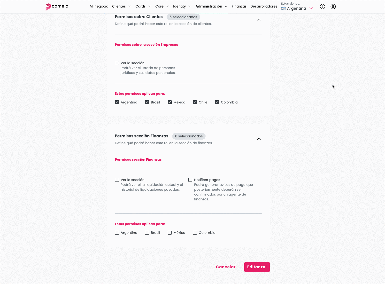 Dashboard Pomelo Docs